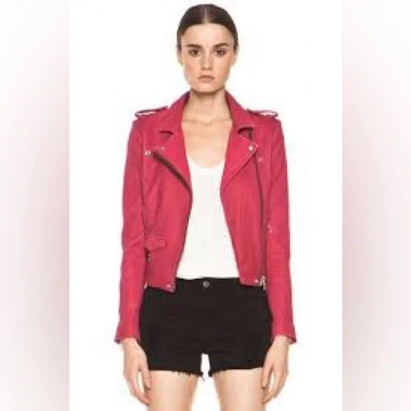 Iro asheville jacket size 38 fushia - Picture 1 of 7
